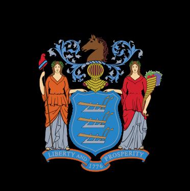 The official seal of the state of New Jersey, scene of an historic state foster home sexual abuse settlement.