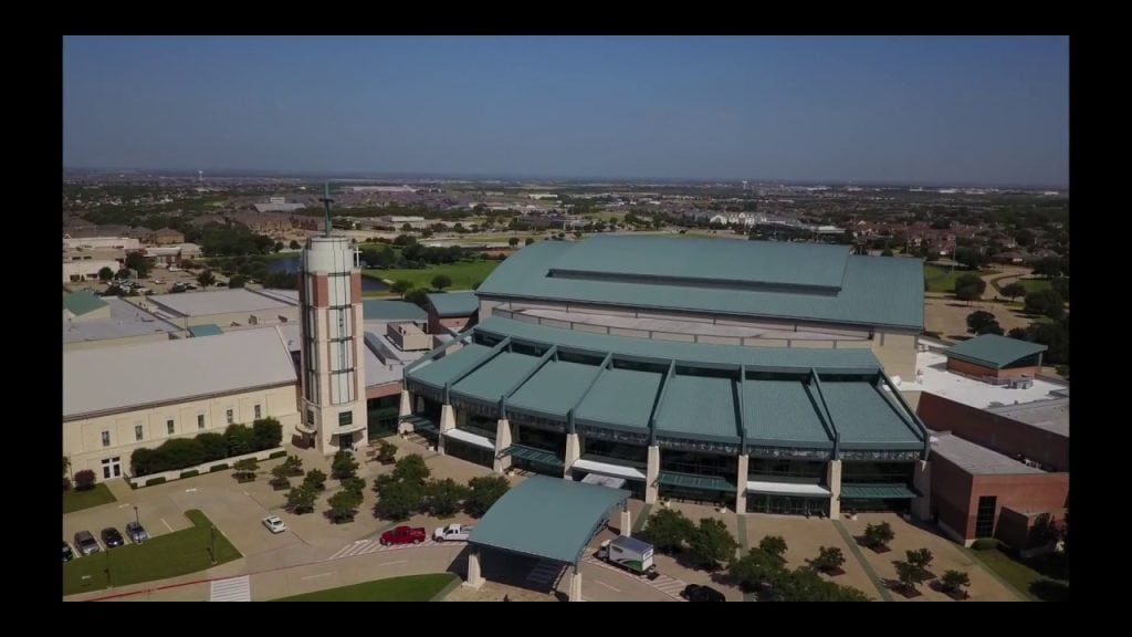 Screen grab of YouTube video titled "Secretary Pompeo's second remarks at the Prestonwood Baptist Church."