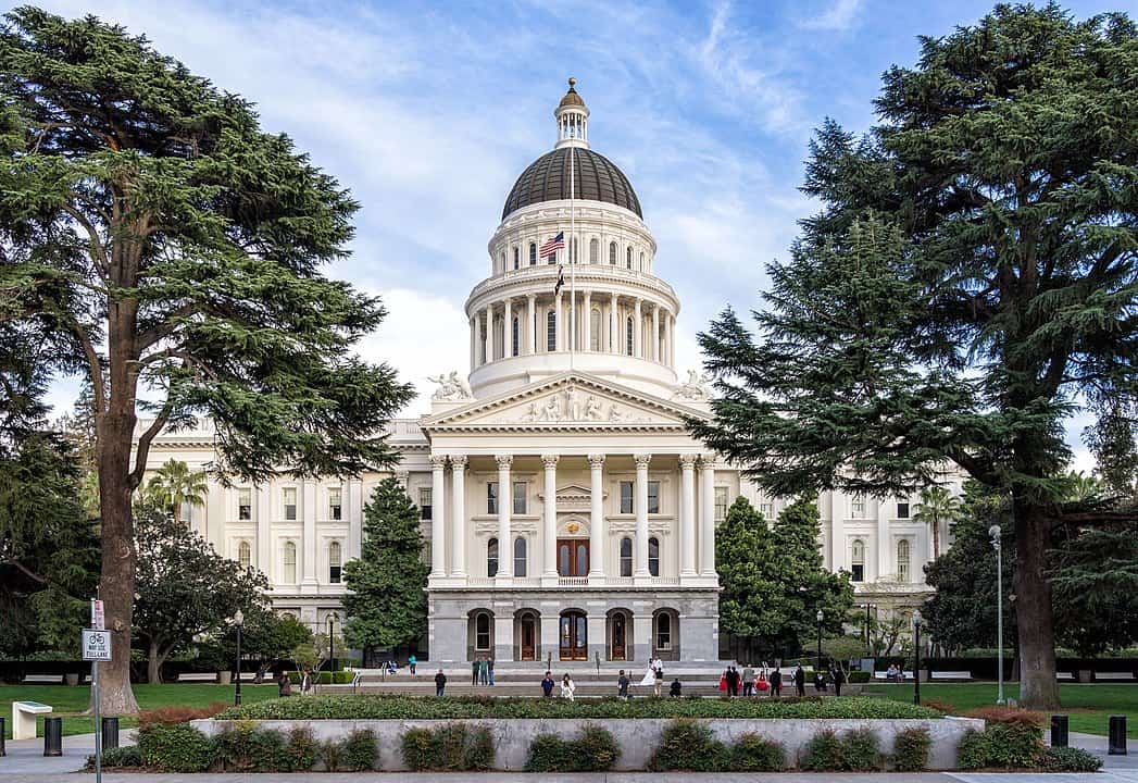 Exterior view of the State Capitol in Sacramento, where 25 survivors of sexual abuse gathered to provide powerful testimony, which helped defeat a Senate Bill that would have made it more difficult to file claims.