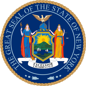 Seal of New York State Legislature, which has passed some of the nation's most favorable Lookback Window laws for sexual abuse survivors.