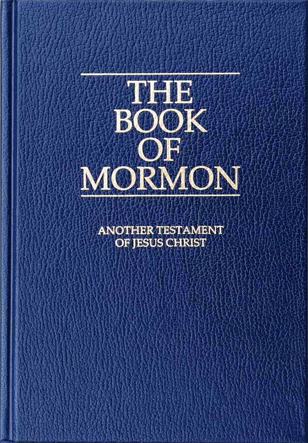A photo of the Book of Mormon.