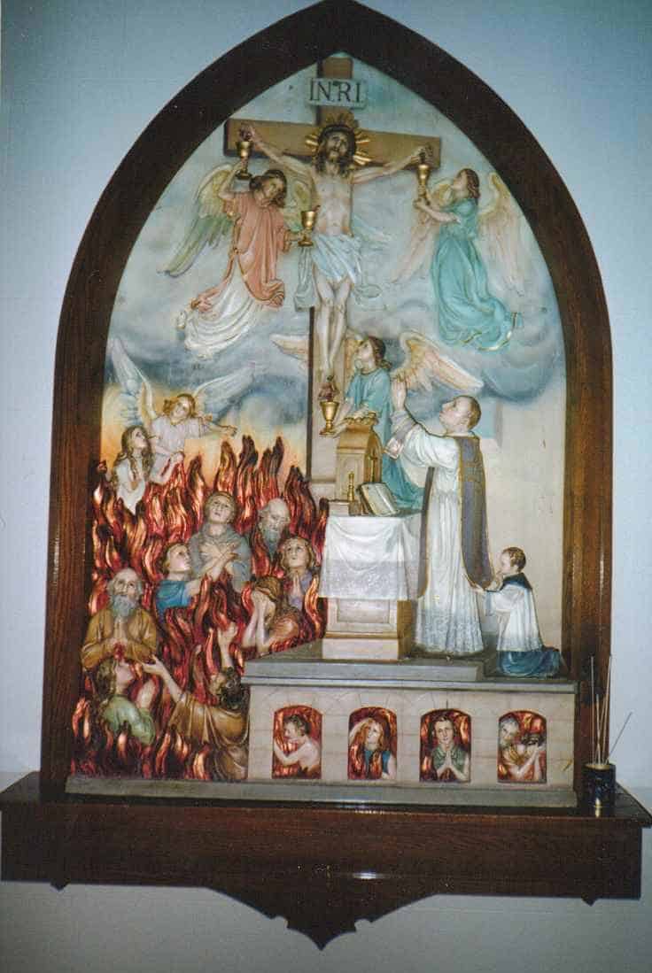 An image of a Catholic artifact in the St. Columban Retreat Center in Derby, NY, part of the Buffalo Archdiocese, which recently agreed to settle over 800 sexual abuse claims for $150 million.
