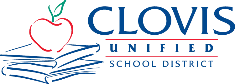 The logo of Clovis Unified School District in California, one of many school districts hit with sexual abuse lawsuits.