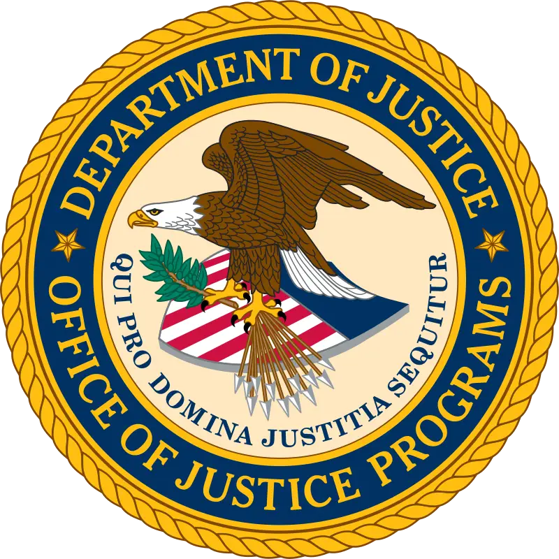 The official seal of The seal of the United States Office of Justice Programs.