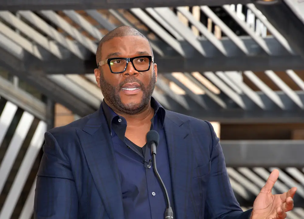 A photo of Tyler Perry, who is accused of quid pro quo sexual harassment of Derek Dixon.