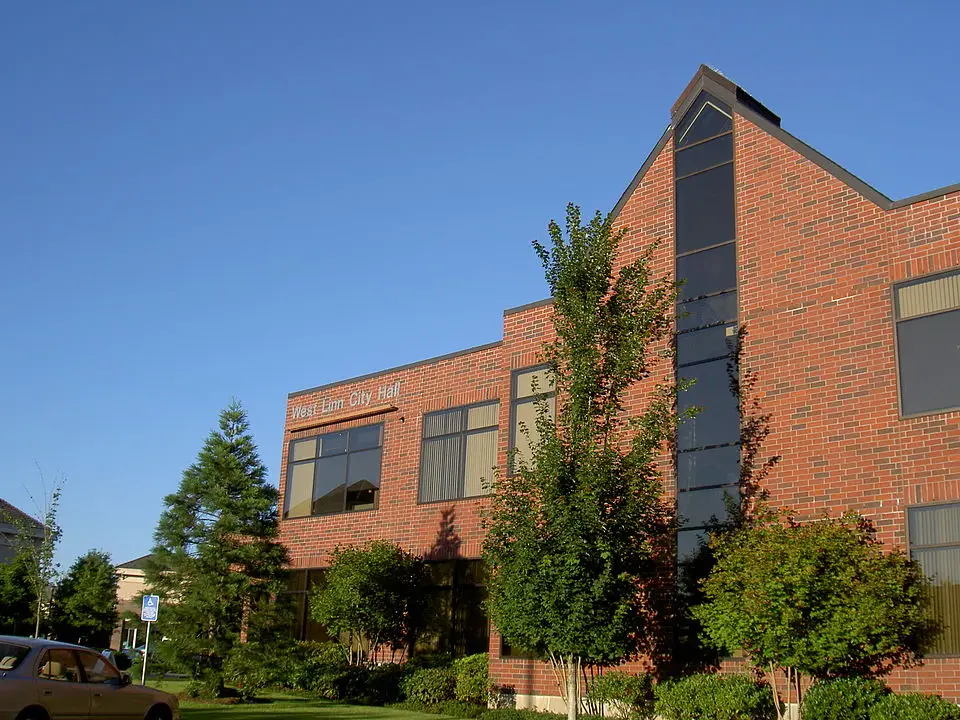 Pictured is the West Linn City Hall in Oregon. Disgraced doctor, David Farley, opened West Linn Family Health Center, where he worked until 2020.