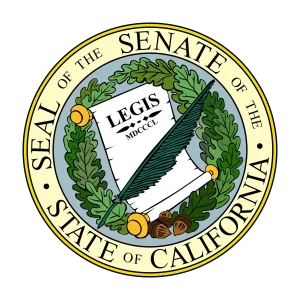 The official seal of the California State Senate.