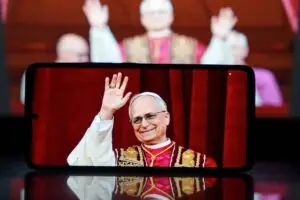 Newly elected Pope Leo XIV, spiritual leader of the Catholic Church, during his first public appearance. Vatican, Italy on May 8. Will Pope Leo do enough about the Catholic Church sexual abuse crisis?