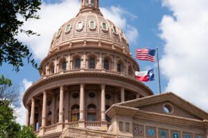The exterior of the State Capitol of Texas in Austin, where Trey's Law was passed in a bipartisan effort.