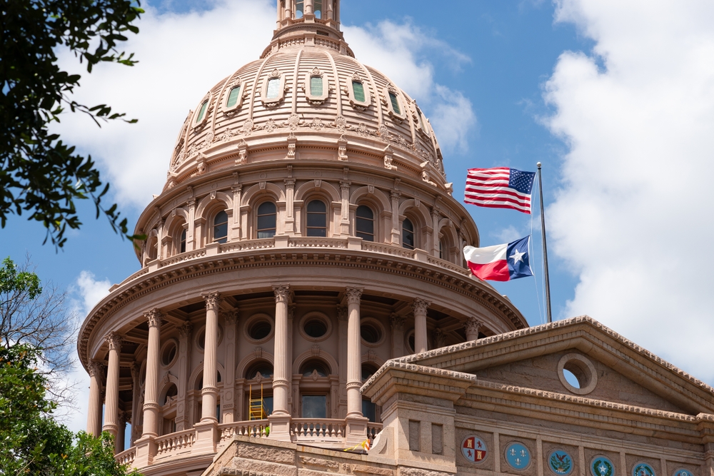 The exterior of the State Capitol of Texas in Austin, where Trey's Law was passed in a bipartisan effort.