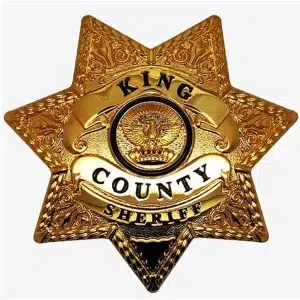 Official badge of the King County Sheriff, Washington State.