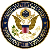 Seal of the United States District Court for the Western District of North Carolina, featuring an American bald eagle and official emblems.