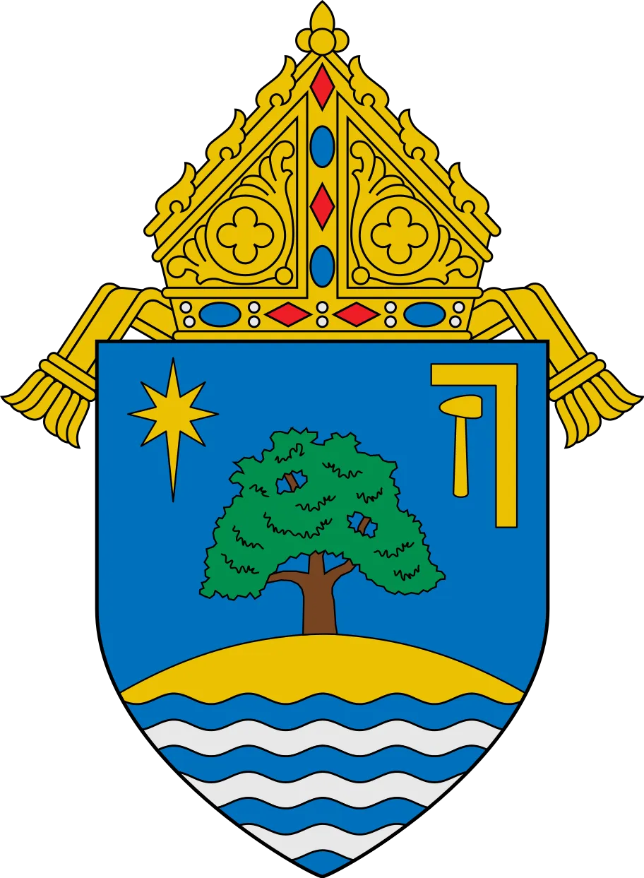 diocese-of-oakland-coat-of-arms Coat of arms of the Roman Catholic Diocese of Oakland representing the Church involved in clergy abuse litigation