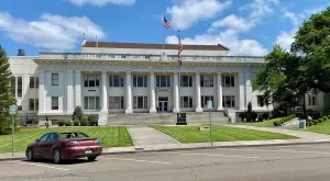 douglas-county-courthouse-oregon Douglas County Courthouse in Roseburg, Oregon, where multiple foster care abuse lawsuits have been filed against the state and Department of Human Services.