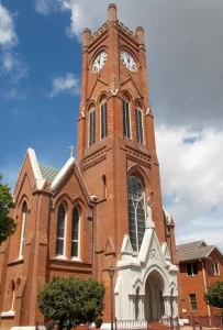 St. Francis Xavier Cathedral in Alexandria, Louisiana, listed on the National Register of Historic Places.