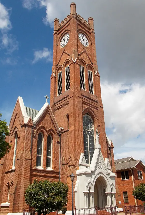 St. Francis Xavier Cathedral in Alexandria, Louisiana, listed on the National Register of Historic Places.