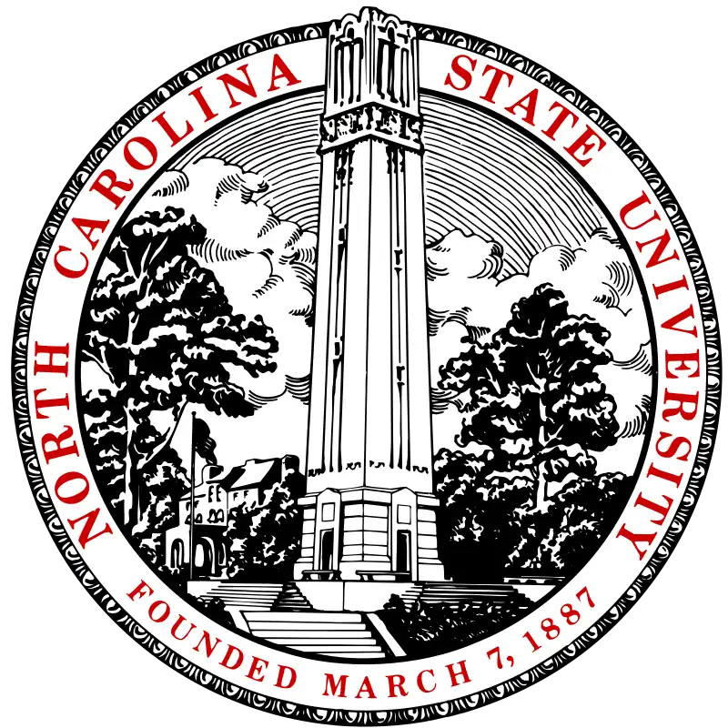 North Carolina State University official seal, representing the university amid sexual abuse allegations involving former athletic staff.