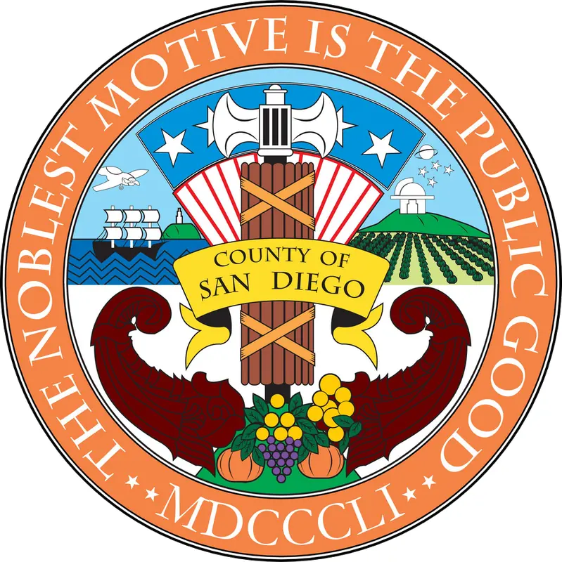 san-diego-county-seal Official seal of San Diego County, California, featured in an article about juvenile detention sexual abuse lawsuits.