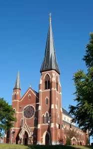 cathedral-immaculate-conception-portland-maine Cathedral of the Immaculate Conception in Portland, Maine, associated with the Roman Catholic Diocese of Portland, which reached settlements with clergy sexual abuse survivors.