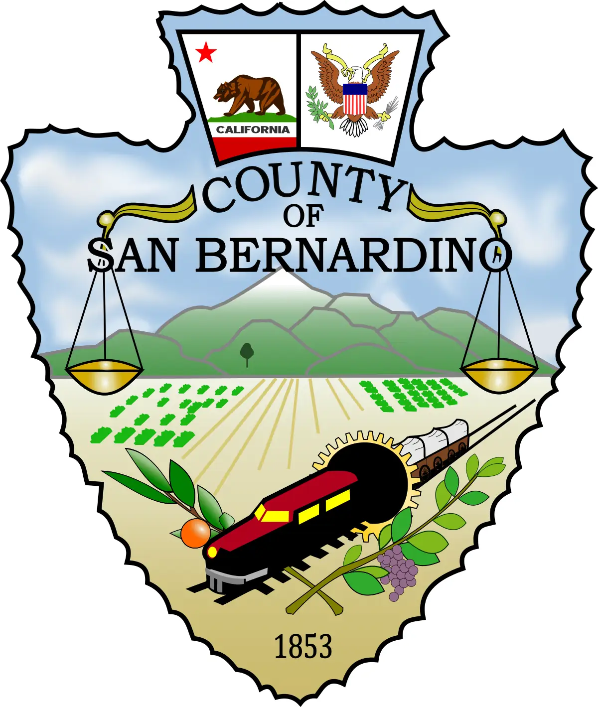 san-bernardino-county-seal Seal of San Bernardino County, California, where former juvenile detainees have filed lawsuits alleging sexual abuse in county detention facilities.