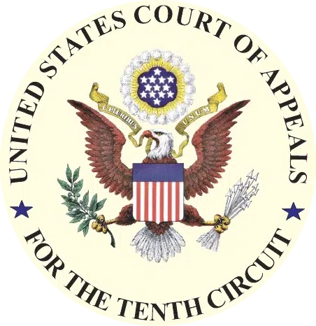 tenth-circuit-court-of-appeals-seal Seal of the United States Court of Appeals for the Tenth Circuit featuring a bald eagle, shield and stars.
