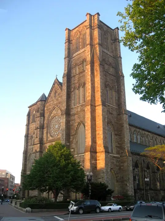 cathedral-holy-cross-boston-clergy-abuse Cathedral of the Holy Cross in Boston, seat of the Archdiocese of Boston, which was central to the clergy sexual abuse scandal involving defrocked priest Ronald Paquin.