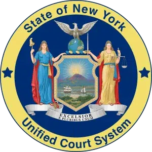 new-york-unified-court-system-seal Seal of the New York State Unified Court System, representing the court where Harvey Weinstein was sentenced in his New York sexual assault case.