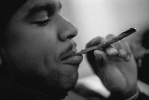 noreaga-nore Rapper N.O.R.E., formerly known as Noreaga, shown in a black-and-white close-up photograph.
