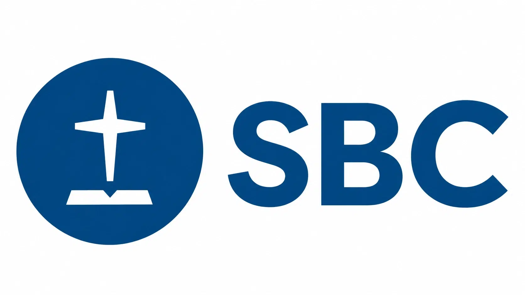 sbc-logo-homepage-preview Southern Baptist Convention logo with a blue cross emblem and the letters SBC.