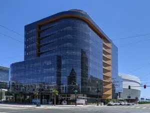 uber-headquarters-mission-bay Uber headquarters in Mission Bay, San Francisco, where the rideshare company is based amid ongoing litigation over passenger safety and sexual assault claims.