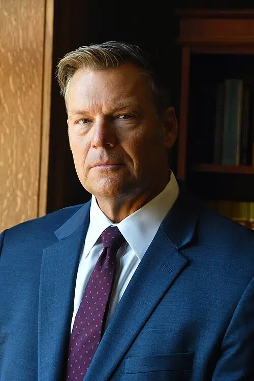 kris-kobach-kansas-attorney-general Kansas Attorney General Kris Kobach, whose office reached a child-safety settlement with Roblox requiring more than $10 million in financial commitments and additional safeguards.